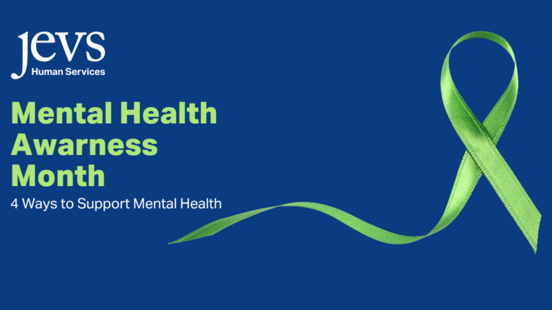 Image description. JEVS logo in blue background with green ribbon. End Description.