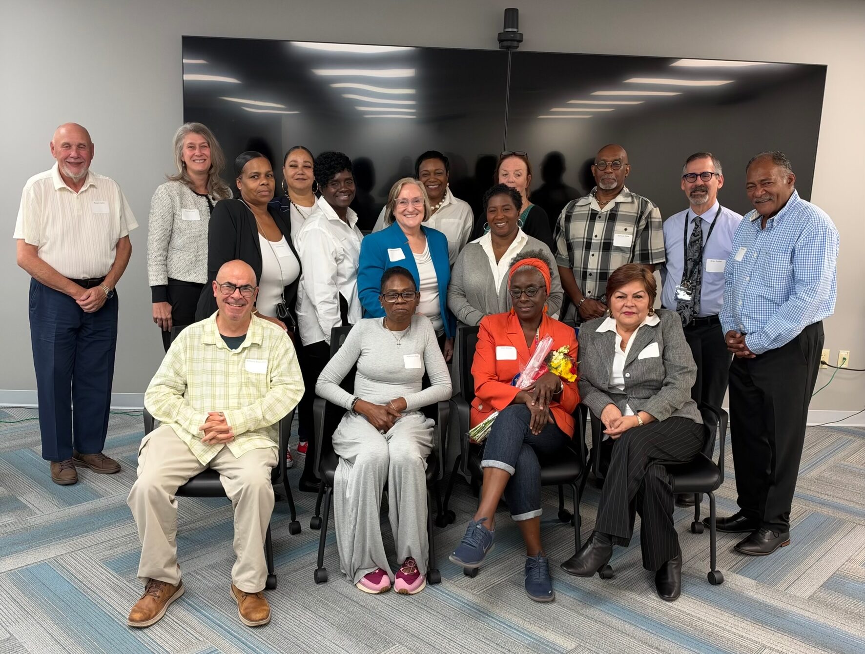 Image of employees being honored for 20, 25, 30, 35, and 40 years of service at JEVS.